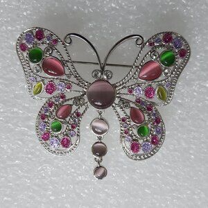 Vintage Butler Butterfly Brooch Fifth Avenue Collection Costume Statement Pin